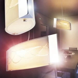 Lampada a sospensione design LED sospensione sala da pranzo cromata soggiorno lampada - Foto 1 di 2