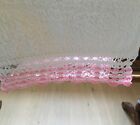 Flauschiges weies Handtuch mit rosa-weier Hkelspitze Romantik ca. 46x105 cm