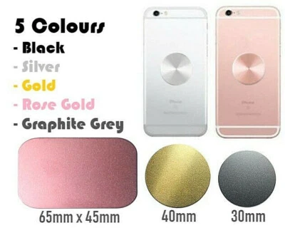 Car Holder Metal Plate Disc for Magnet Self Adhesive 3M Sticker iPhone Samsung - Image 1 of 4