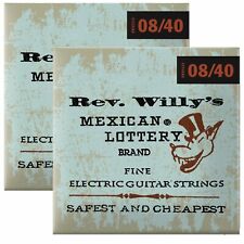 Dunlop Rev. Willy's Fine Electric Guitar Strings 08 To 40 2 Pack