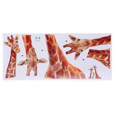Removable Spotted Giraffe Family Wall Stickers PVC Wild Tree Dino  Boy's Room