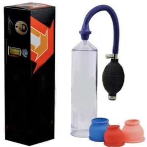 Vacuum Male Enlargement Penis Pump Enhancer Enlarger Erectile Time Delay Trainer - Picture 1 of 11