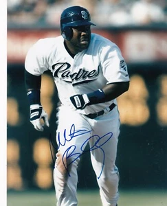 MILTON BRADLEY SAN DIEGO PADRES ACTION SIGNED 8x10 - Picture 1 of 1
