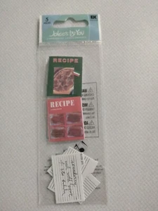 Jolee’s By You COOK BOOKS 5pcs Dimensional Scrapbooking Stickers RARE - Picture 1 of 2