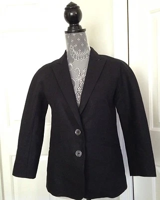 Blazer J CREW NUEVO CON ETIQUETAS Lino Negro Talla 6 Foto 1 de 4