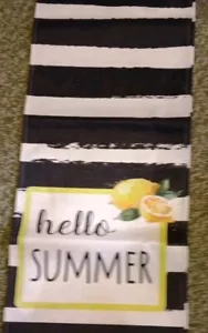 "Hello Summer" With Lemons Table Runner - Picture 1 of 2