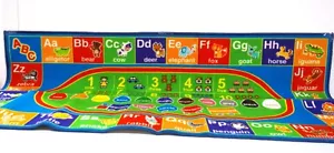 Kids Educational Play Rug ABC, Numbers & Shapes, 60 X 31", Playroom Carpet NEW - Picture 1 of 5