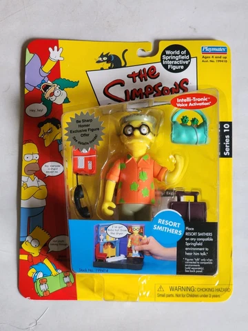SEALED MOC THE SIMPSONS SERIES 10 RESORT SMITHERS ACTION FIGURE PLAYMATES TOYS Cover