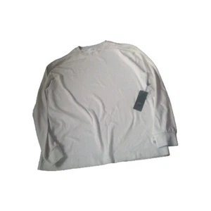 Camisa de manga larga Public Supply Nyc talla grande crema mantequilla calce grande para hombre - Imagen 1 de 9
