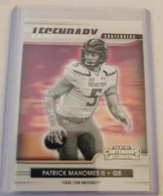 2021 Panini Contenders Draft Picks Legendary Contenders #2, Patrick Mahomes - Image 1 of 2