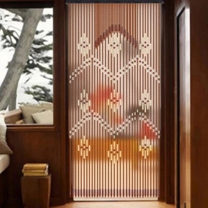 Handmade Bamboo Wood Bead Door Curtain-32lines For Home Decor Classical Style - Picture 1 of 15
