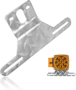 Trailer License Plate Light Bracket Truck RV Off-Road Number Plate Light Mount A - Picture 1 of 12