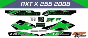 Sea Doo RXT X 255 2008 Line Green Graphics / Decal / Sticker Kit - Bild 1 von 1