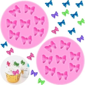 Mini Bows Silicone Fondant Molds Sugar Candy Cake Pop Bow Craft Molds DIY Cak... - Picture 1 of 7