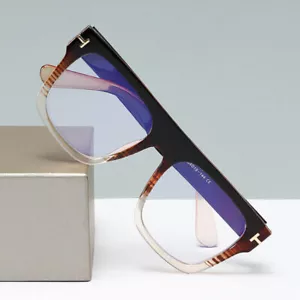 Oversize Eckig Anti Blaulicht Kurzsichtigkeit Brille Herren Damen Großes Gestell Brille - Bild 1 von 12