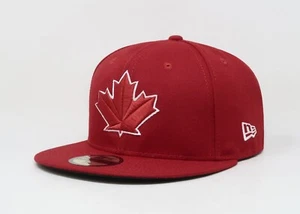 New Era 59Fifty Men Women Cap Toronto Blue Jays Leaf On Field Red Fitted Hat - Picture 1 of 5