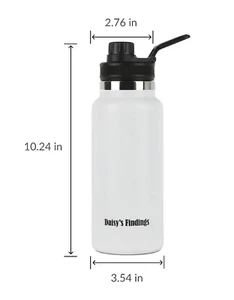 32oz Stainless Steel Water Bottle for Hot or Cold, Insulated - Hot or Cold White - Picture 1 of 7