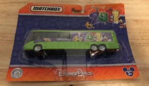 Matchbox Die Cast Mattel 2011 Motor Coach Bus Disney Mickey Mouse Green New - Picture 1 of 5