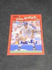 Don Mattingly 1990 Donruss AUTOGRAPH Recollection Collection Serial 1/10 YANKEES