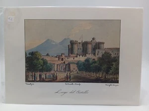 Riproduzione Stampa Largo del Castello Vedute di Napoli di Achille Viannelli - Bild 1 von 1