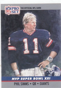 Phil Simms 1990 Pro Set #21 Super Bowl MVP Insert XXI New York Giants - Picture 1 of 1