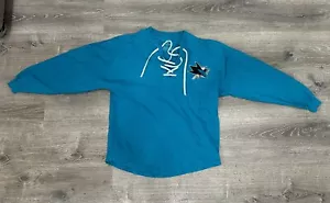 San Jose Sharks Fanatics Women's Lace-Up V-Neck Long Sleeve Jersey T-Shirt (S) - Picture 1 of 7