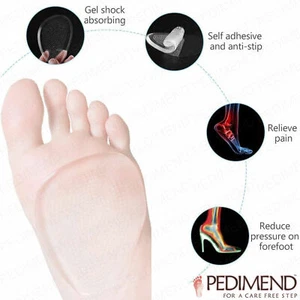 Party Feet Ball of Foot Gel Cushions High Heels Pads Metatarsal Pads for Women - Picture 1 of 14
