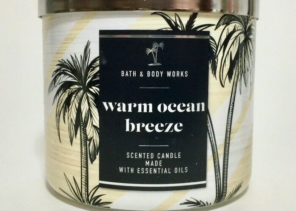 Bath & Body Works Warm Ocean Breeze 3 Wick Candle 14.5 oz - Image 1 of 1