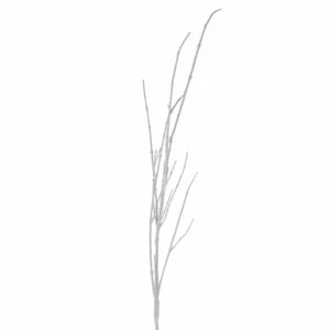 Leonardo Coco Flocked Branch, Decoration, Artificial Plant, Plastic White H132cm - Picture 1 of 1
