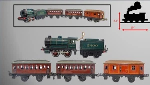 Vintage Pre-War Bing #5400 0-gauge Electric Passenger Train Set (c.1912-1918) - Picture 1 of 9