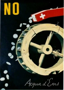 Original Vintage Plakat ENERGIEWENDE ABSTIMMUNG NR 1956 - Bild 1 von 1