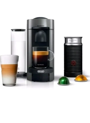 Nespresso VertuoPlus Coffee & Espresso Machine by De'Longhi w/Frother, RENEWED* - Image 1 of 4