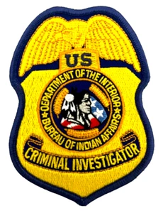 DEPT OF THE INTERIOR BUREAU OF INDIAN AFFAIRS CRIMINAL INVESTIGATOR PATCH (NC2) - Bild 1 von 2