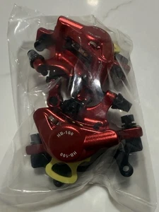 Juego de frenos de rotor de disco hidráulico Zoom Xtech Cycle para carretera/MTB/E-Bike etc. Rojo - Imagen 1 de 10