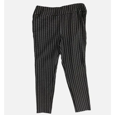 Cato Contemporary Womens Ankle Pants Size 12 Black White Pattern Print - Image 1 of 4