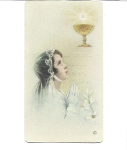 VINTAGE MARIA & JESUS BABY HEILIGE KARTE DRUCK IN ITALIEN - Bild 1 von 1