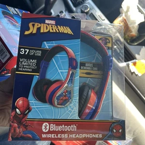 Kids Marvel Spider-Man Bluetooth Headphones 37 Hrs. Use Volume Limited Protect - Picture 1 of 15