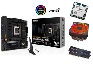 AMD RYZEN 7700X CPU + ASUS TUF GAMING B650M-PLUS WIFI płyta główna + 32GB DDR5 COMBO - Zdjęcie 1 z 12