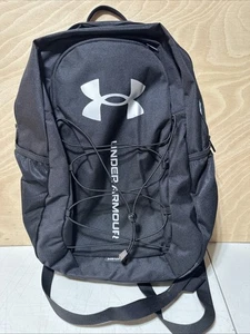 Under Armour UA Hustle Sport Unisex 15" Laptop XStorm Backpack ~ Black NEW - Picture 1 of 10