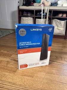 Linksys AC1900 Dual-Band Wi-Fi Router 300mbps - CG7500 Docsis 3.0 - Picture 1 of 6