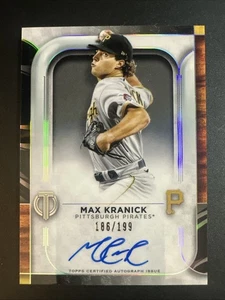 2022 Topps Tribute Baseball Max Kranick Auto /199 #TA-MKR Pirates - Picture 1 of 2