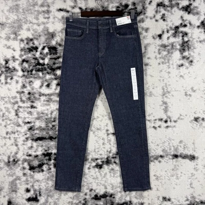 Novo Jeans Masculino Uniqlo Tamanho 29x28 Skinny Cônico Elástico Lavagem Escura Cintura Média - Imagem 1 de 4