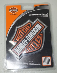 Harley-Davidson Logo Bar & Shield Raised Aluminium Bendable Sticker Decal Emblem - Bild 1 von 3