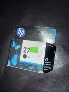 HP 27 BLACK NIOR INK CARTRIDGE NEW IN BOX SEALED Expiration APR 2013 (WTF2) - Zdjęcie 1 z 2