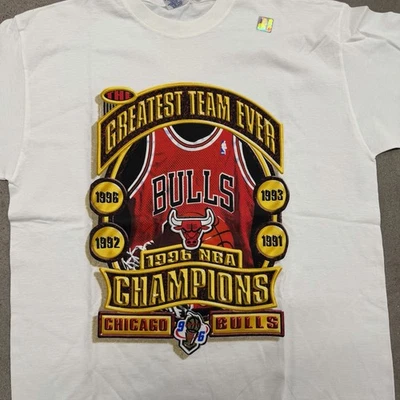 Camiseta De Colección 1996 Chicago Bulls Greatest Team Ever NBA Champions Talla XL NUEVA CON ETIQUETAS Foto 1 de 4