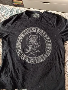 Gas Monkey garage Mens t-shirt Size XL Black Distressed Look - Picture 1 of 2