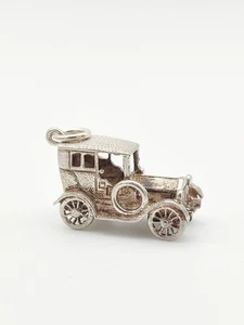 Vintage 925 Sterling Silber Auto Charm Anhänger  - Bild 1 von 3