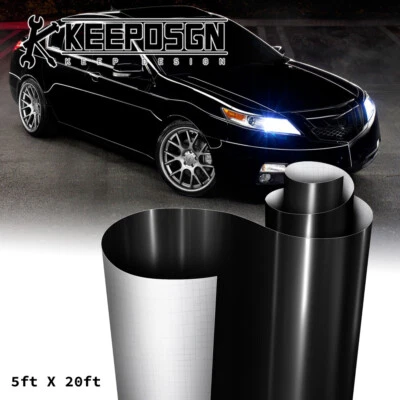 For Acura Car Paint Protection Vinyl Wrap Film Sticker Decal Sheet Roll Gloss BK Foto 1 de 4