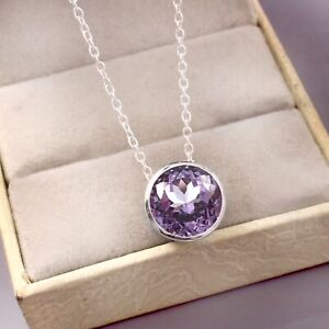 Natural Alexandrite 925 Sterling Silver Pendant Anniversary Engagement Gifts