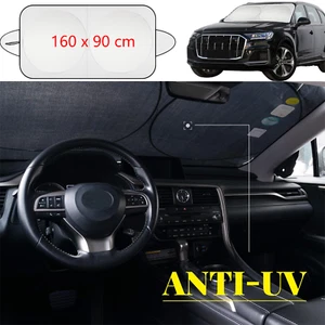 Car Front Window Sun Shade Auto Visor Windshield Foldable UV Block Cover 63"x36" - Bild 1 von 12